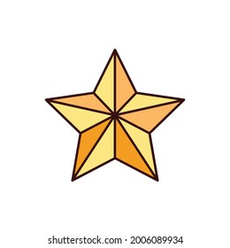 star icon, rank vector illustration