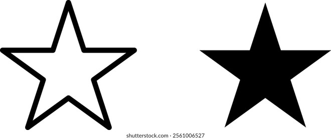 "Star Icon for Rating, Awards, and Decorative Applications"