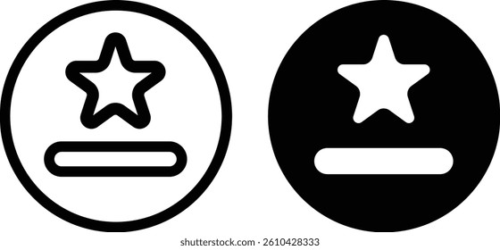 Star Icon. rating icon vector. favorite star icon