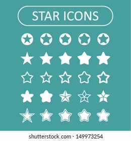 Star icon set