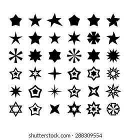 Linear Stars Vector Set Bethlehem Favorite Stock Vector (Royalty Free ...