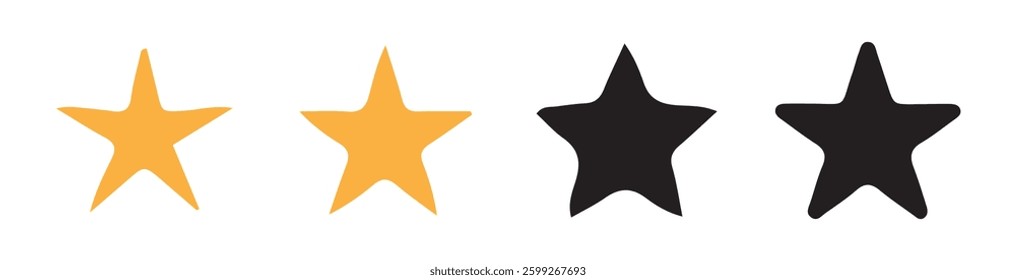 Star icon set. Five stars vector. Sparkle Starburst. Blinking spark. Twinkle star shape. Vector illustration eps 10