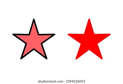 Star Icon set illustration. rating sign and symbol. favourite star icon