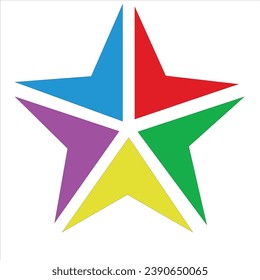 conjunto de iconos de estrella aislados en un fondo blanco. estrellas brillantes emoji. gráfico de icono de estrella realista. concepto de comentarios de calificación de clientes del cliente sobre el empleado del sitio web. imagen vectorial de estrella