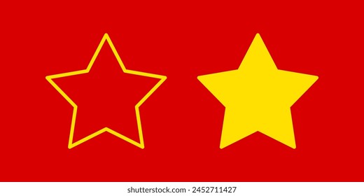 Star Icon Set. for mobile concept and web design. vector illustration