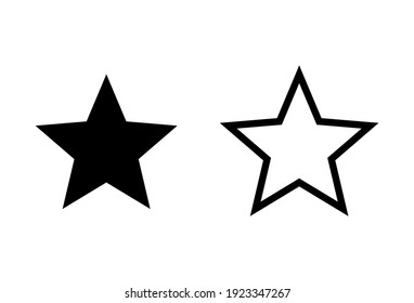 Star Icon set. rating icon vector. favourite star icon