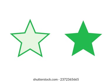 Star Icon set. rating icon vector. favourite star icon