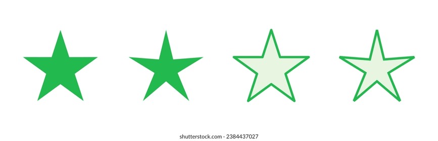 Star Icon set. rating icon vector. favourite star icon