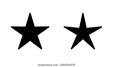 Star Icon set. rating icon vector. favourite star icon