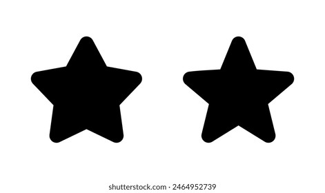 Star Icon set. rating icon vector. favourite star icon