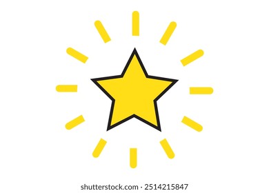 Star Icon set. rating icon vector. favourite star icon