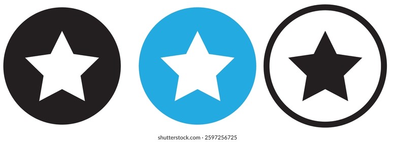 Star Icon set. rating icon vector. favourite star icon