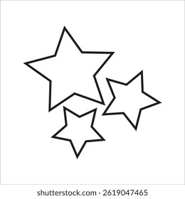 Ícone de Estrela definido. ícone de classificação vetor. ícone de estrela favorita no fundo branco