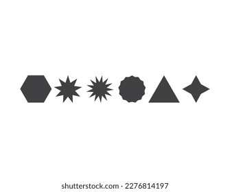 Star icon set. style design isolated on white background