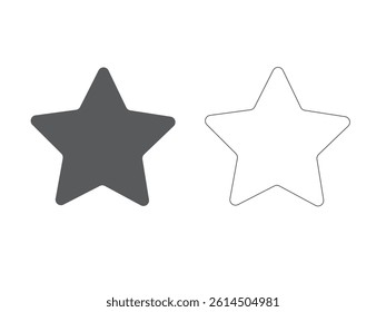 star icon set vector art