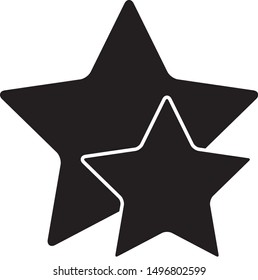 Star icon set. Vector illustration