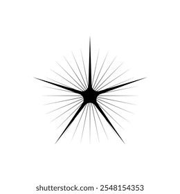 Star icon set. Vector illustration.