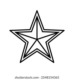 Star icon set. Vector illustration.