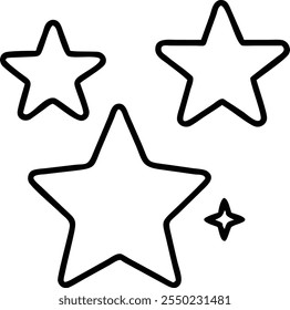 Star icon set vector illustration
