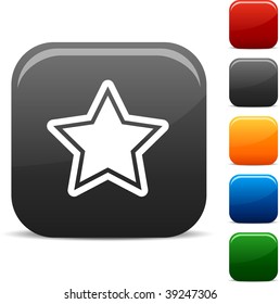 Star icon set. Vector illustration.