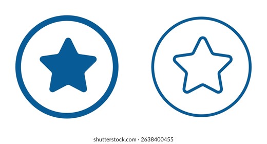 star icon set. Vector solid icons collection. Solid and line icon style. eps file. transparent background icon.