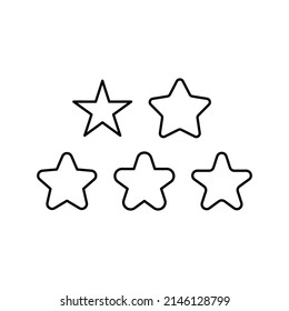 Star Icon Set Vector Symbol Design Illustration