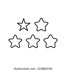 Star Icon Set Vector Symbol Design Illustration