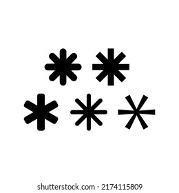 Ilustración de diseño de símbolo del vector Star Icon Set