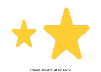 star icon set.Twinkle star silhouette for yellow magic . Vector set of different  icons on white background.