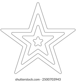 star icon, star shape for mathematics studying for kids