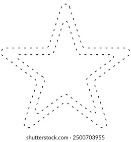 star icon, star shape for mathematics studying for kids
