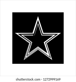 Icono de estrella, Icono de forma de estrella Ilustración de arte vectorial