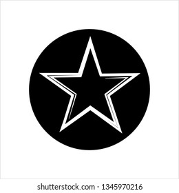 Star Icon, Star Shape Icon Vector Art Illustration