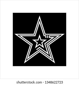 Star Icon, Star Shape Icon Vector Art Illustration