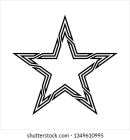 Star Icon, Star Shape Icon Vector Art Illustration