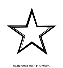 Star Icon, Star Shape Icon Vector Art Illustration