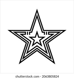 Star Icon, Star Shape Icon Vector Art Illustration