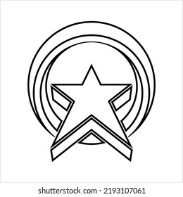 Star Icon, Star Shape Icon Vector Art Illustration