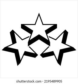 Star Icon, Star Shape Icon Vector Art Illustration