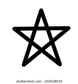 Star icon shape vector. One move star