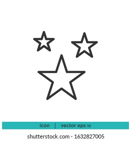 star icon shiny symbol design element vector eps10