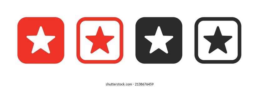 Star icon sign collection. Vector illustration