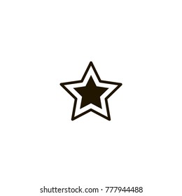 star icon. sign design