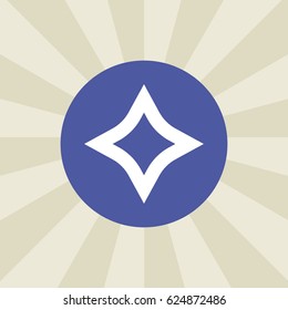 star icon. sign design. background