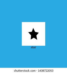star icon sign signifier vector