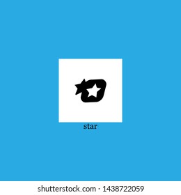 star icon sign signifier vector