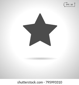 Star icon, sign. Vector Illustration. EPS 10