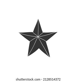 Star Icon Silhouette Illustration. Award Rating Best Vector Graphic Pictogram Symbol Clip Art. Doodle Sketch Black Sign.