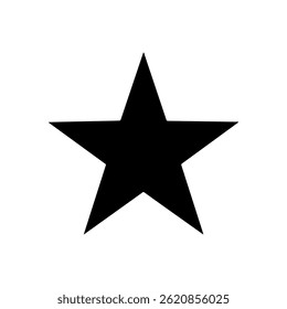 Stern-Symbol Silhouette-Symbol Vektor flaches Design auf weißem Hintergrund.