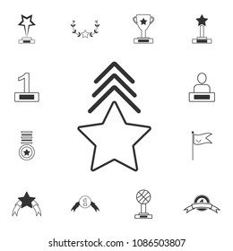 Star icon. Simple element illustration. Star symbol design  from Awards collection set. Can be used for web and mobile on white background